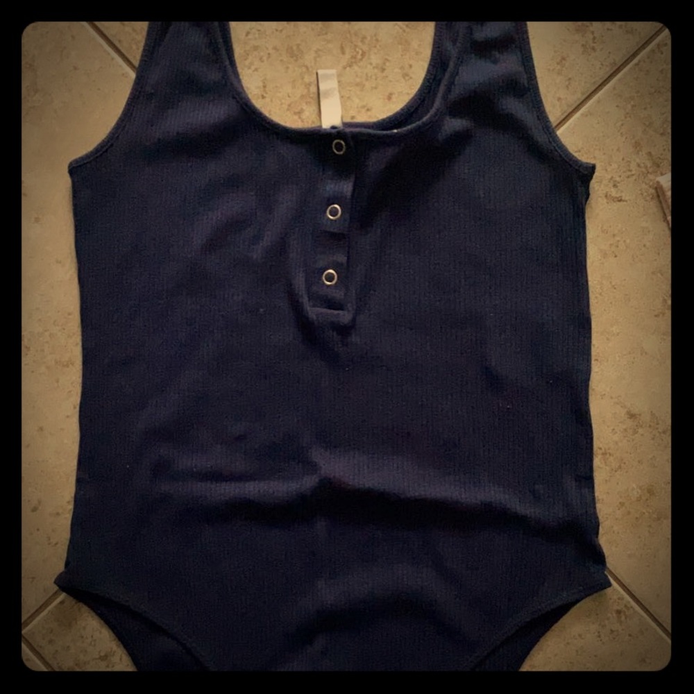 Blue bodysuit